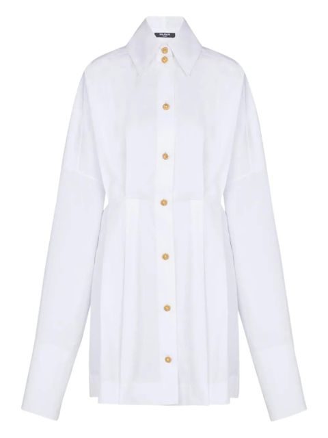 Balmain buttoned poplin shirt dress - White - zdjęcie produktu nr 1