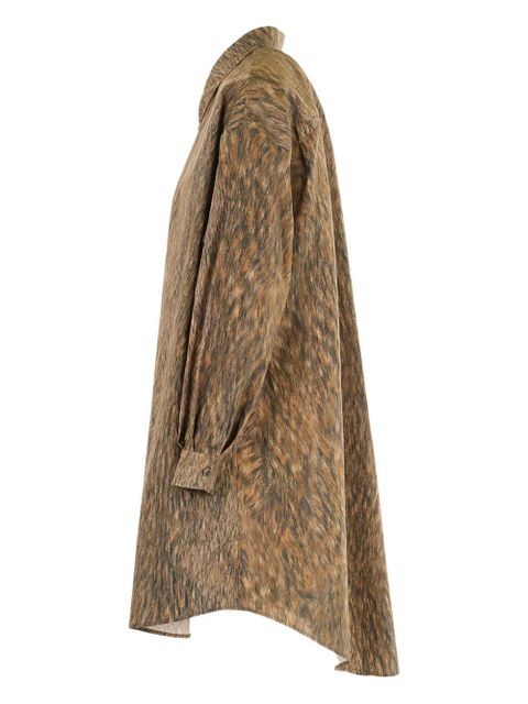 MM6 Maison Margiela buttoned shirt dress - Brown