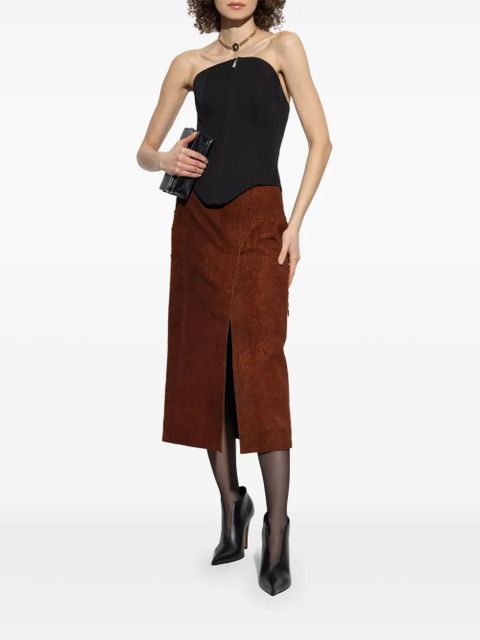 Alexander McQueen zip-up corset top - Black - zdjęcie produktu nr 2