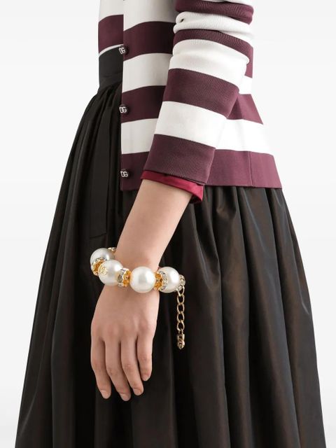 Dolce & Gabbana pearl-embellished bracelet - Gold