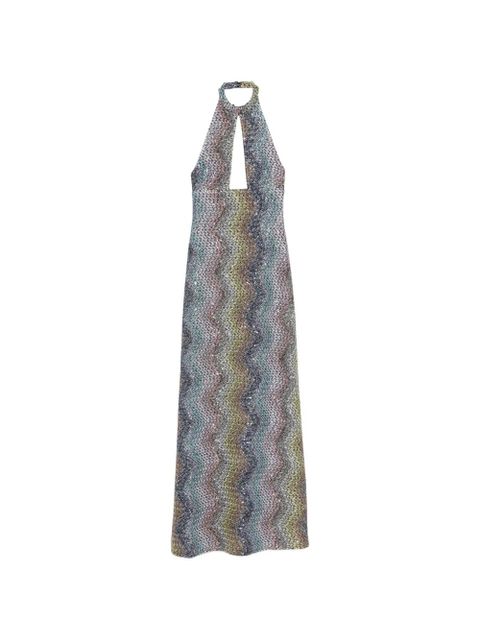 Missoni halterneck maxi dress - Grey - zdjęcie produktu nr 1