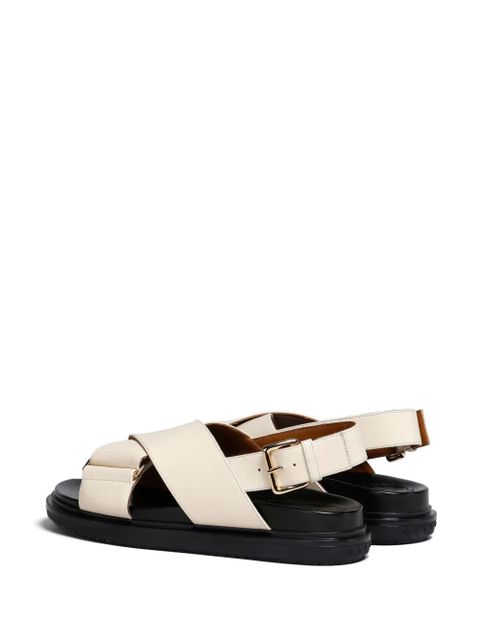 Marni Fussbet leather sandals - Neutrals