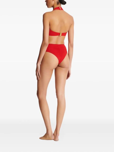 Balmain tie-detail bikini - Red