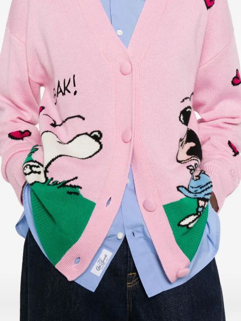 MC2 Saint Barth patterned-jacquard cardigan - Pink