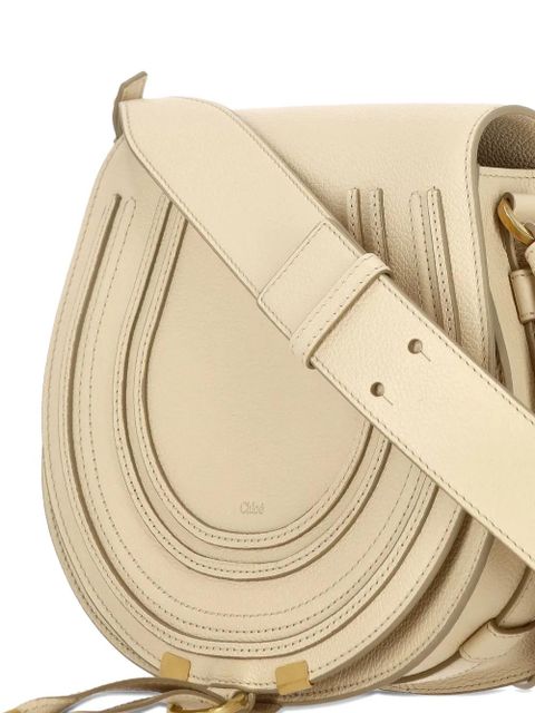 Chloé saddle stitching Marcie saddle bag - Neutrals