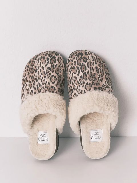 women'secret kapcie HOMEWEAR ANIMAL PRINT kolor brązowy 4992535