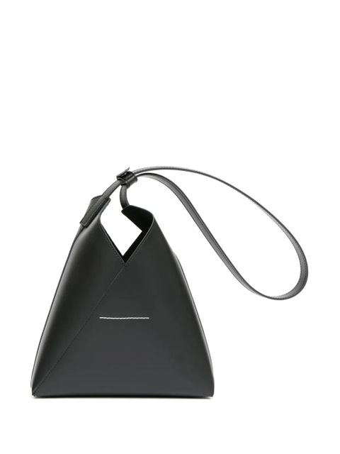 MM6 Maison Margiela small Fortune Cookie leather shoulder bag - Black