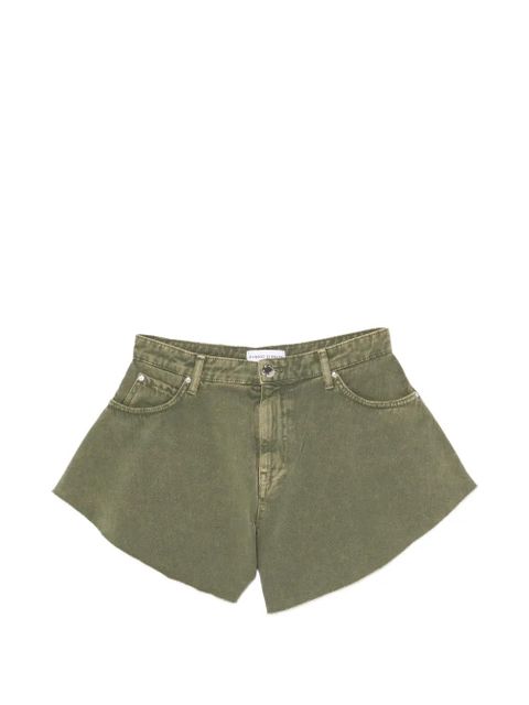 PINKO Bull acid-wash raw-cut shorts - Green - zdjęcie produktu nr 1