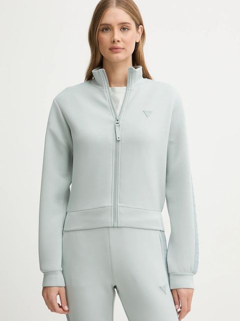 Guess bluza NEW ALLIE damska kolor niebieski gładka V2YQ17 K7UW2 - zdjęcie produktu nr 1