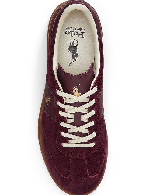 Polo Ralph Lauren sneakersy zamszowe Hrt Aera Pp kolor czerwony 809973707003