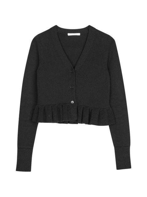 Cecilie Bahnsen Prisca ruffled cardigan - Black - zdjęcie produktu nr 1