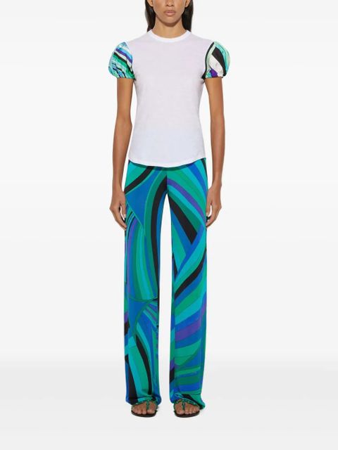 PUCCI Iride-print trousers - Green
