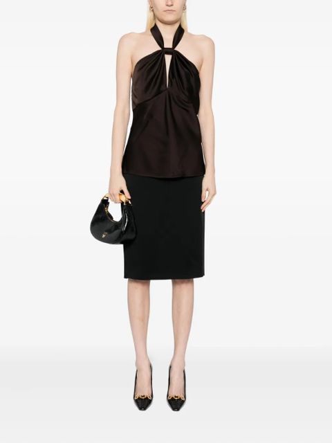 TOM FORD silk top - Brown - zdjęcie produktu nr 2