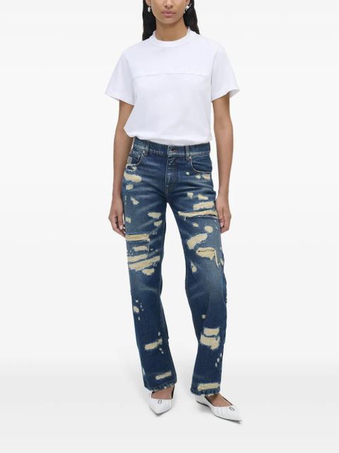 Marc Jacobs distressed straight-leg jeans - Blue - zdjęcie produktu nr 2
