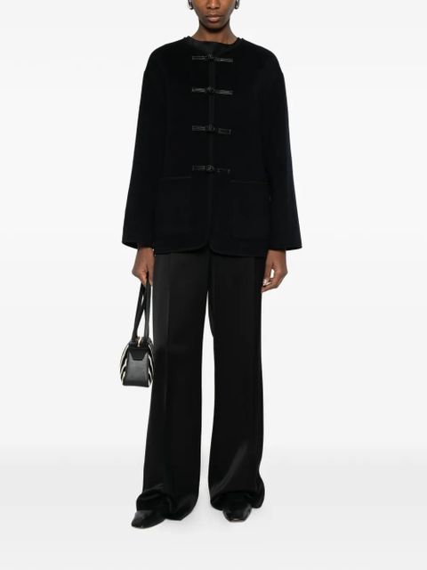 Róhe mandarin double-faced wool jacket - Blue - zdjęcie produktu nr 2