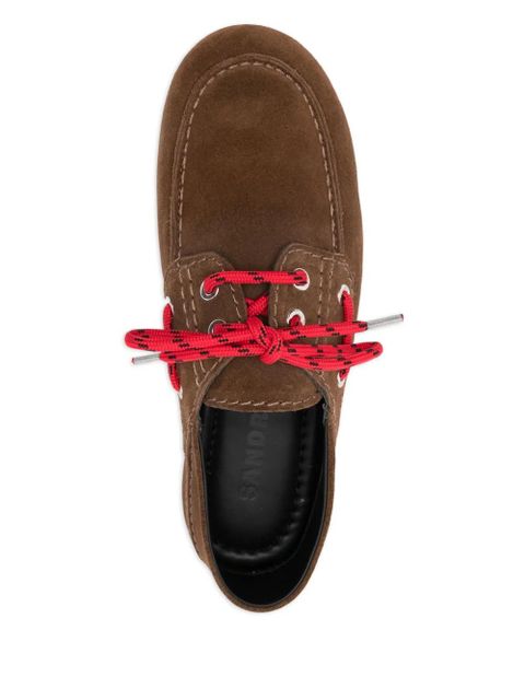 SANDRO suede loafers - Brown