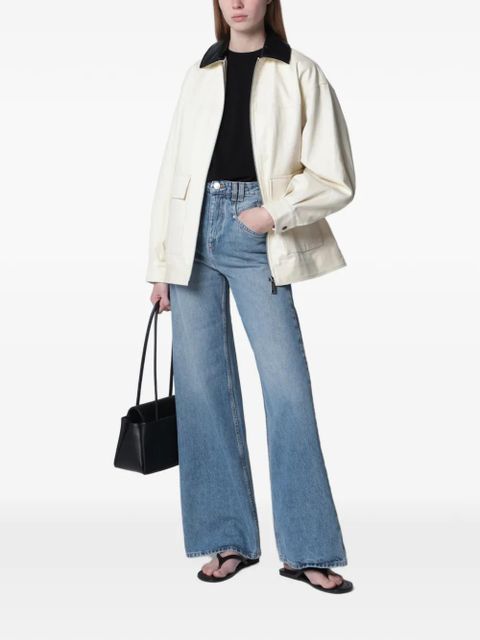 ANINE BING Holden contrast-collar jacket - Neutrals - zdjęcie produktu nr 2