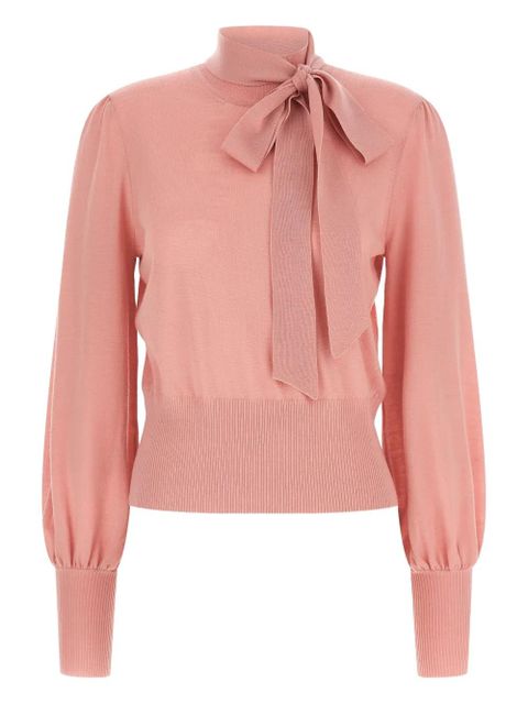 ZIMMERMANN pussybow sweater - Pink - zdjęcie produktu nr 1