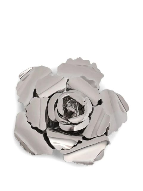 Rabanne flower hair clip - Silver