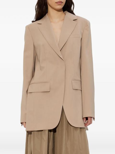 Sportmax Mela pleated-detail blazer - Neutrals