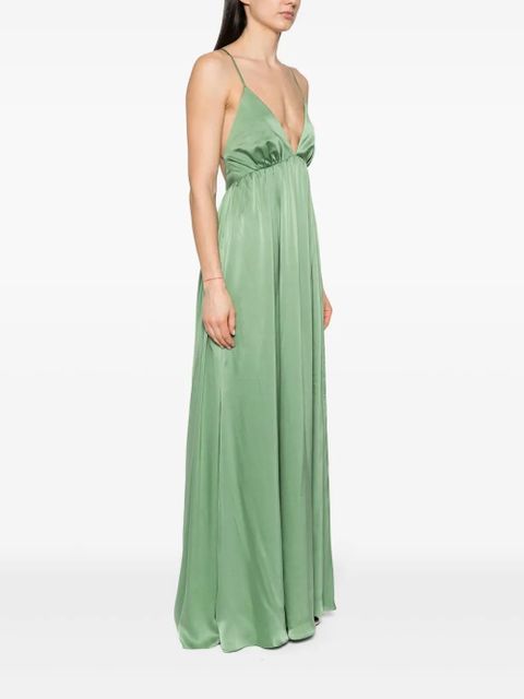 ZIMMERMANN silk-satin maxi dress - Green