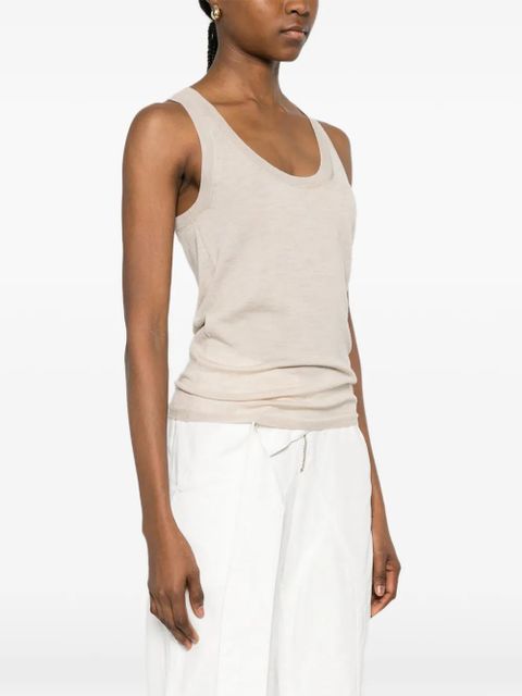 Max Mara cashmere tank top - Neutrals