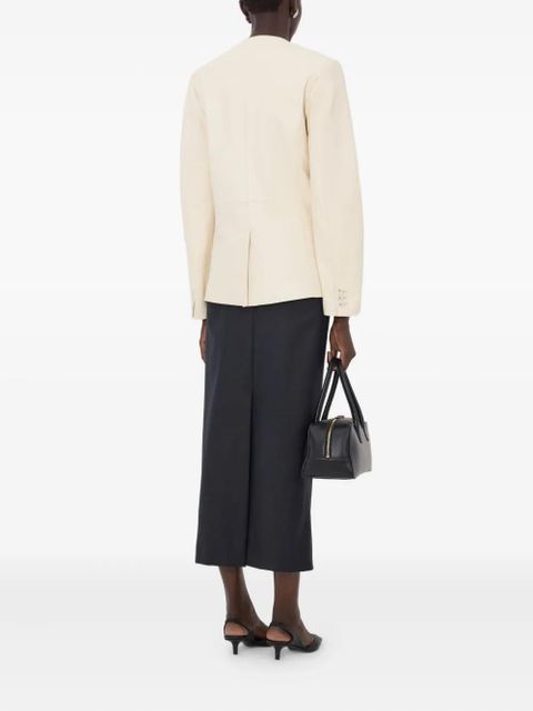 LouLou de Saison Paoli asymmetric leather jacket - Neutrals - zdjęcie produktu nr 2