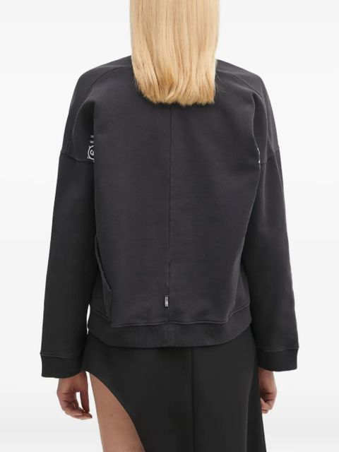 MM6 Maison Margiela V-neck sweatshirt - Black