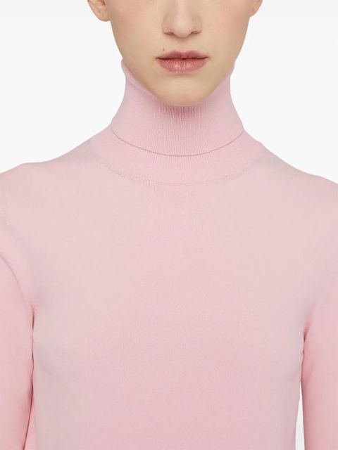 Jil Sander high-neck ribbed jumper - Pink
