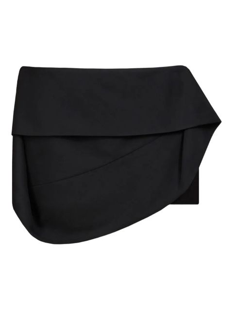 Ferragamo draped basque mini skirt - Black - zdjęcie produktu nr 1