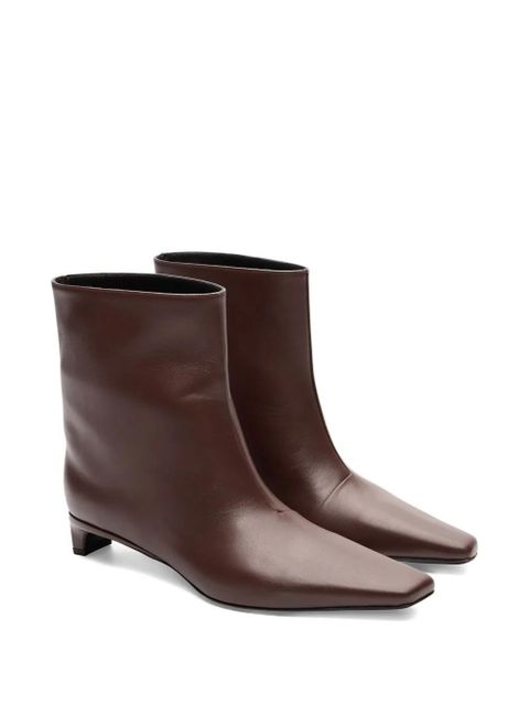 LouLou de Saison 35mm Celine Lds leather pointed-toe ankle boots - Brown