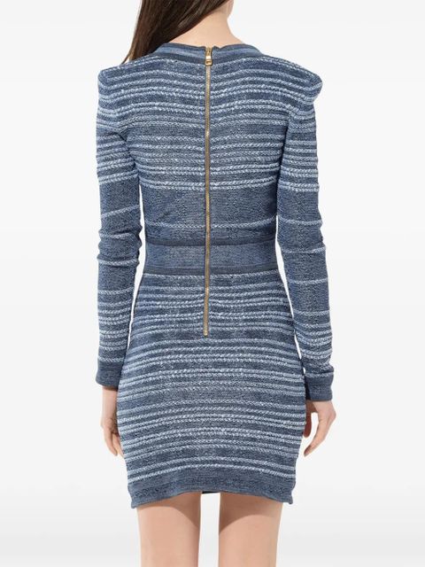 Balmain fitted body-con dress - Blue