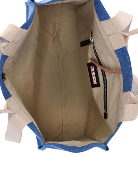 Marni logo-detail tote bag - Blue