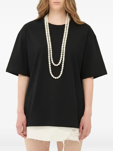 Eleh open back T-shirt - Black - zdjęcie produktu nr 1