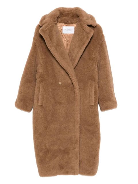 Max Mara teddy double-breasted coat - Neutrals - zdjęcie produktu nr 1