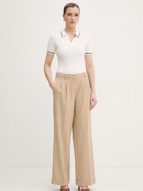 Armani Exchange polo swetrowe damskie z wiskozą - zdjęcie produktu nr 1