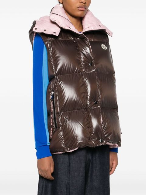 Moncler Luzule vest - Brown