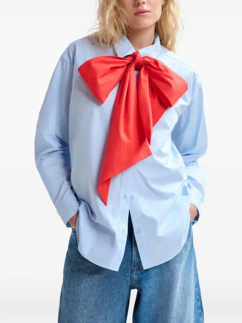 Essentiel Antwerp bow-detail shirt - Blue