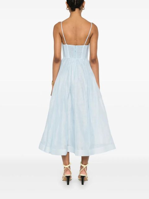 ZIMMERMANN Illuminate V-neck midi dress - Blue