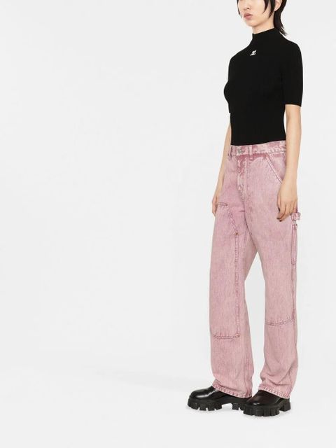 Courrèges Reedition rib-knit sweater - Black - zdjęcie produktu nr 2