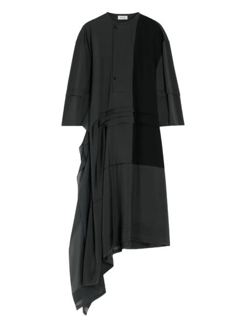 LEMAIRE asymmetrical pleated blouse dress - Black - zdjęcie produktu nr 1