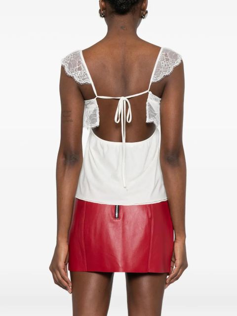 Gimaguas Meredith lace-trim top - White