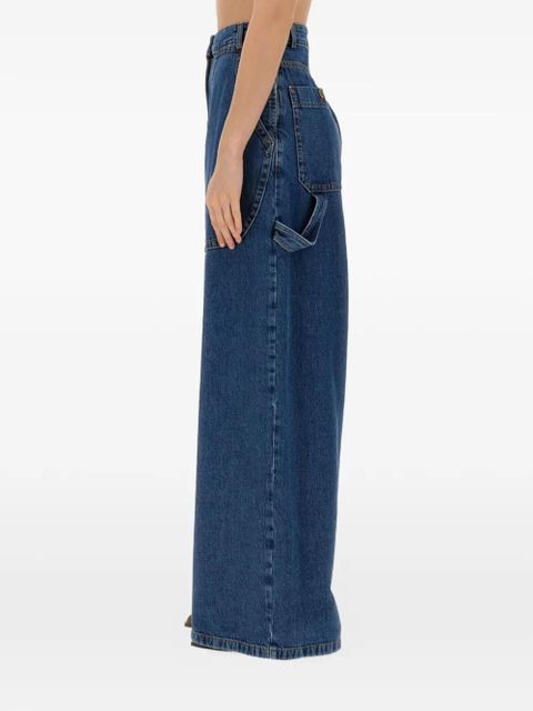 ETRO belt-loop buttoned jeans - Blue