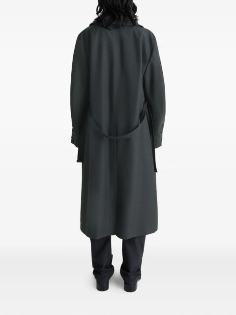 LEMAIRE double-breasted belted trench coat - Black - zdjęcie produktu nr 2