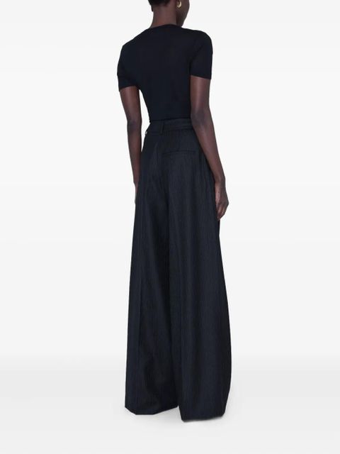 ANINE BING Lou palazzo trousers - Black