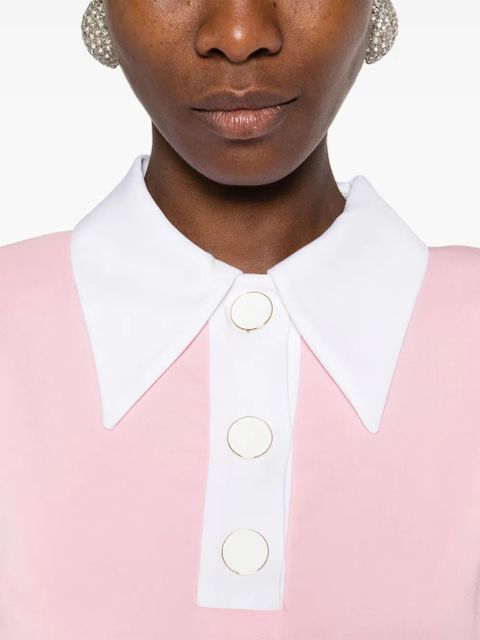 Rowen Rose polo midi dress - Pink