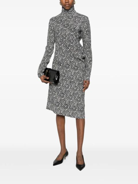 TOTEME floral twist dress - Black - zdjęcie produktu nr 2