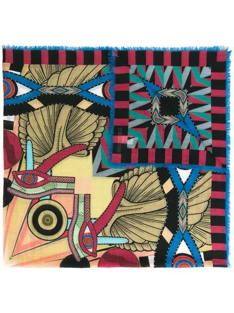 Givenchy abstract print scarf - Multicolour - zdjęcie produktu nr 1