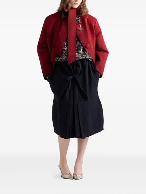 Prada charm-embellishment sweater - Brown