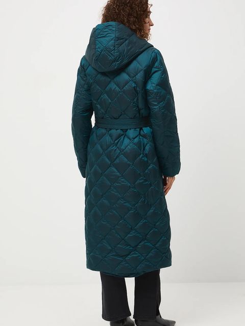 Medicine płaszcz puchowy damski kolor turkusowy